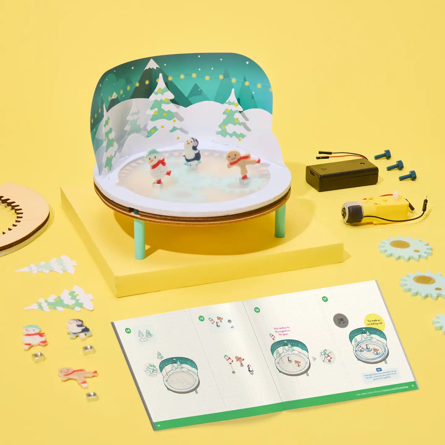 Ice Skating Rink Engineering Kit For Kids