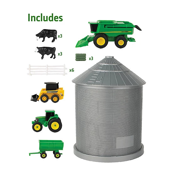John Deere 1:64 Grain Bin Set
