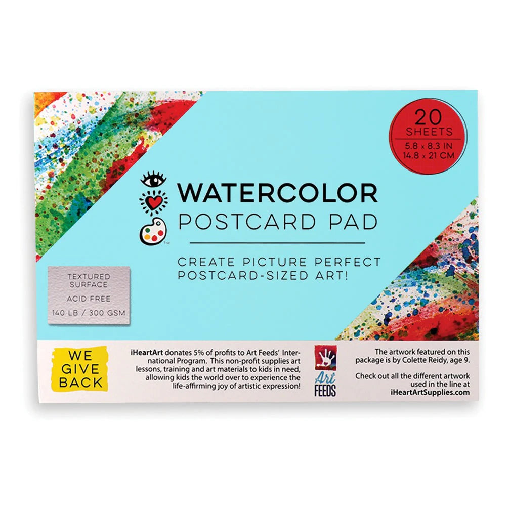 Watercolor Postcard Pad, 5.8" x 8.3"