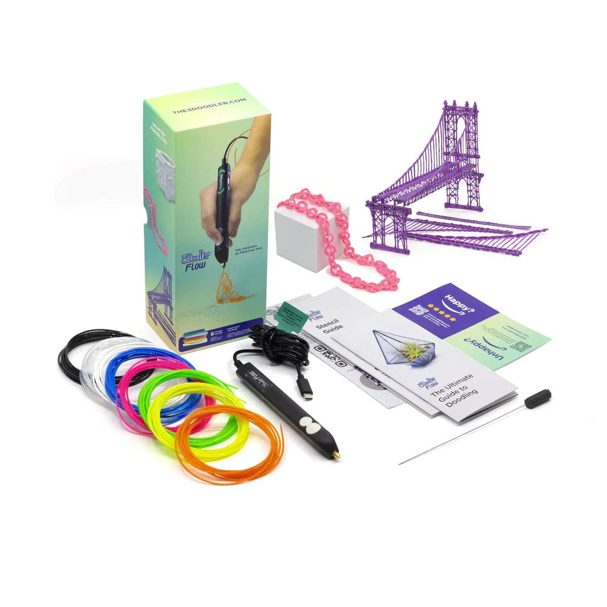 3Doodler Flow 3D Printing Pen for Teens, Adults & Creators!