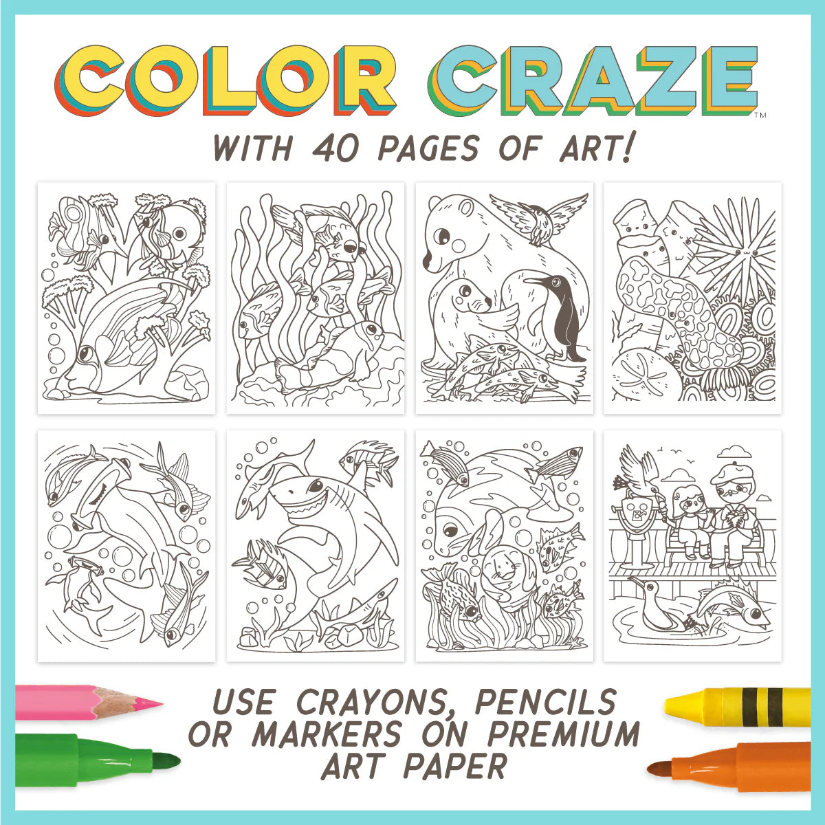Color Craze Coloring Book - Ocean