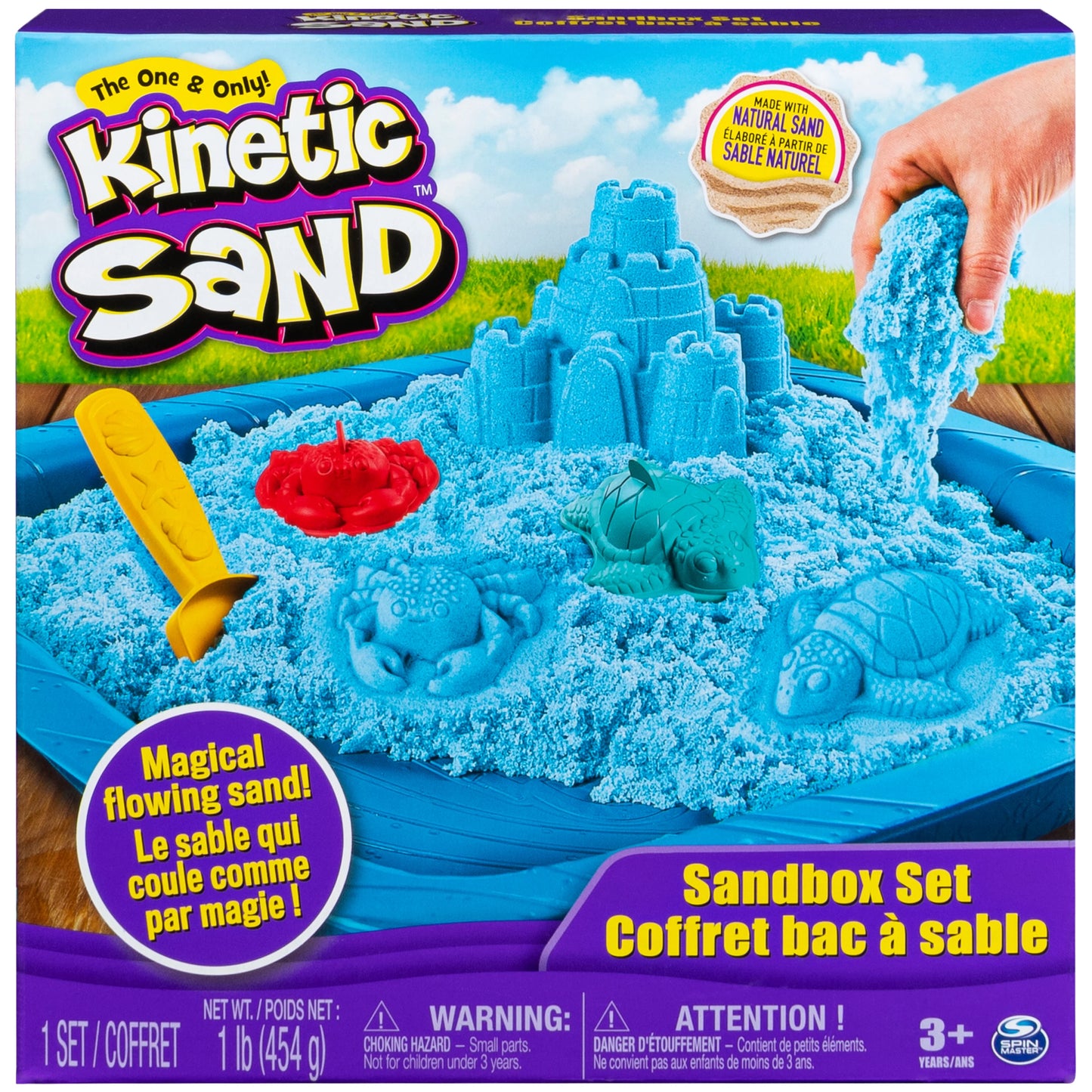 Kinetic Sand Sandbox Set, 1b Blue Play Sand