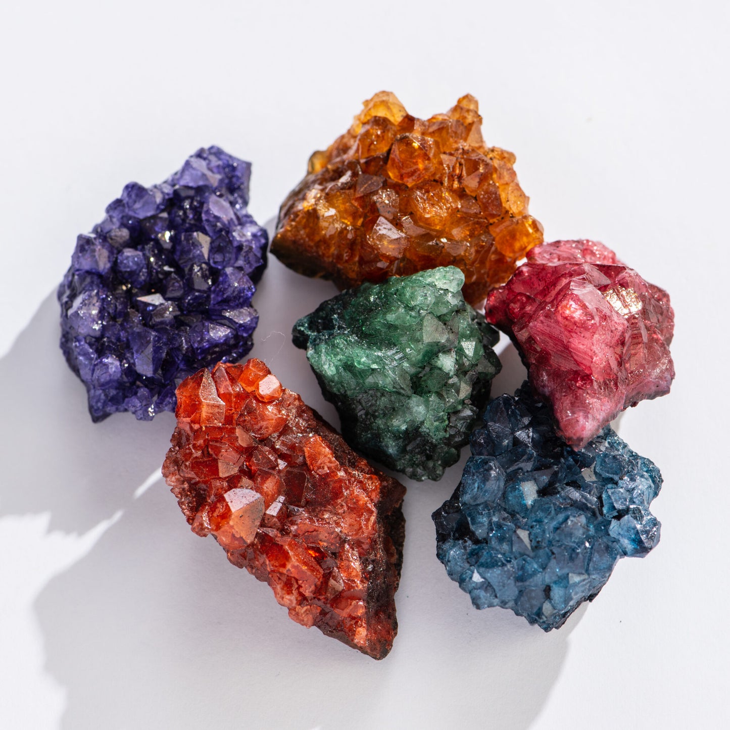 Dyed Amethyst Clusters