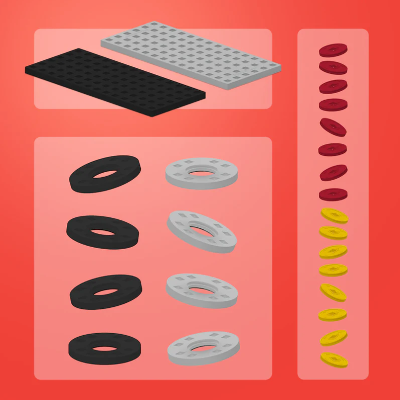 Plus-Plus Accessory Pack Gray/Black