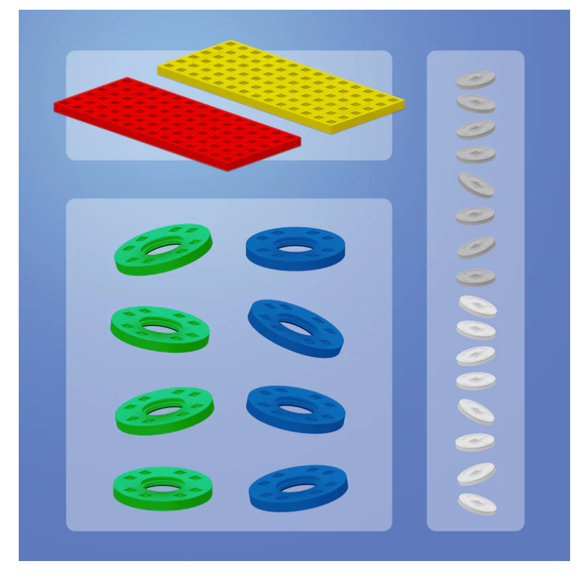 Plus-Plus Accessory Pack Red/Yellow