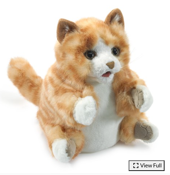 Orange Tabby Kitten Puppet