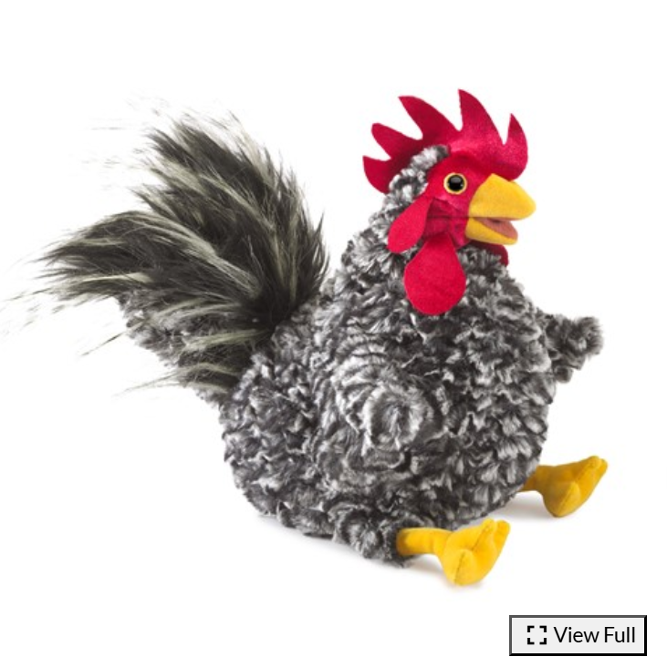 Barred Rock Rooster Puppet