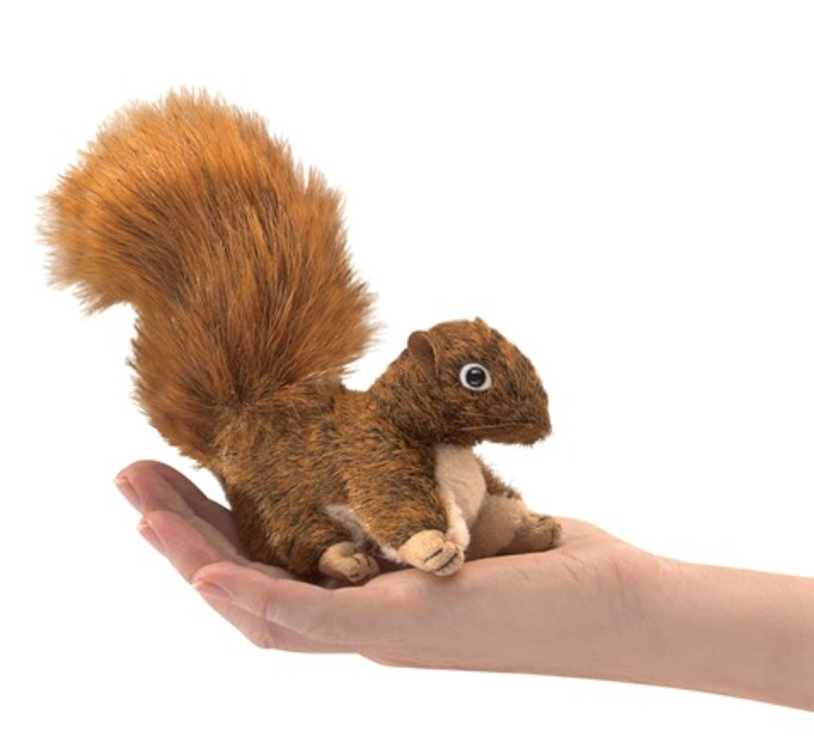 Mini Red Squirrel Puppet