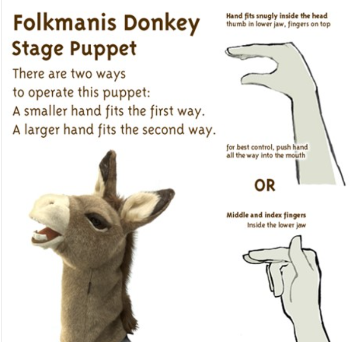 Donkey Stage Puppet