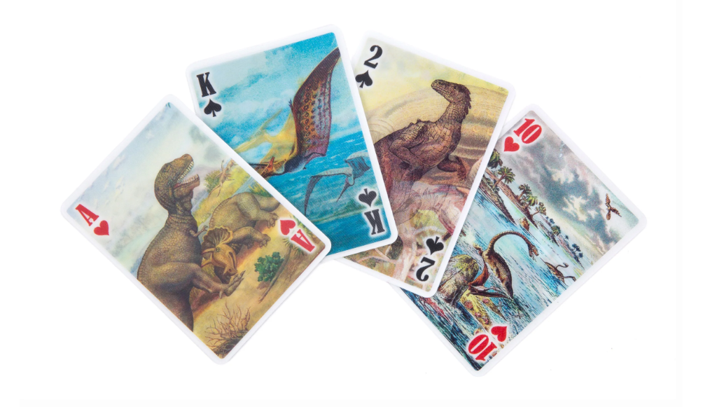 3D Dinosaur Playing Cards