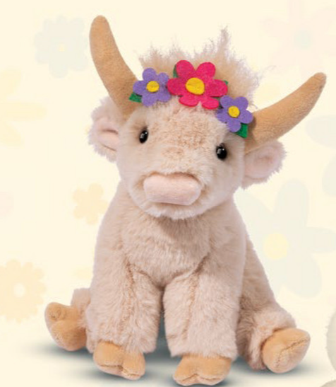 Flower Laddie Highland Cow
