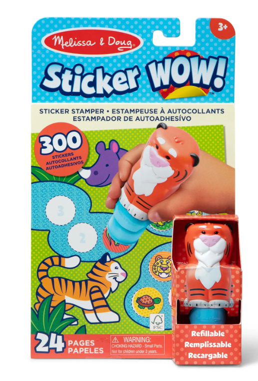 Sticker WOW! Tiger