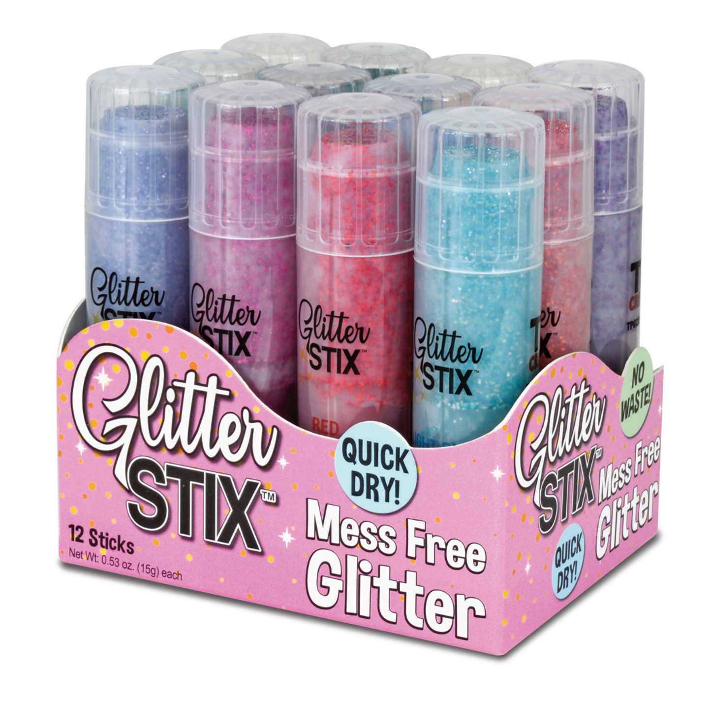 Glitter Stix 12 Colors Set