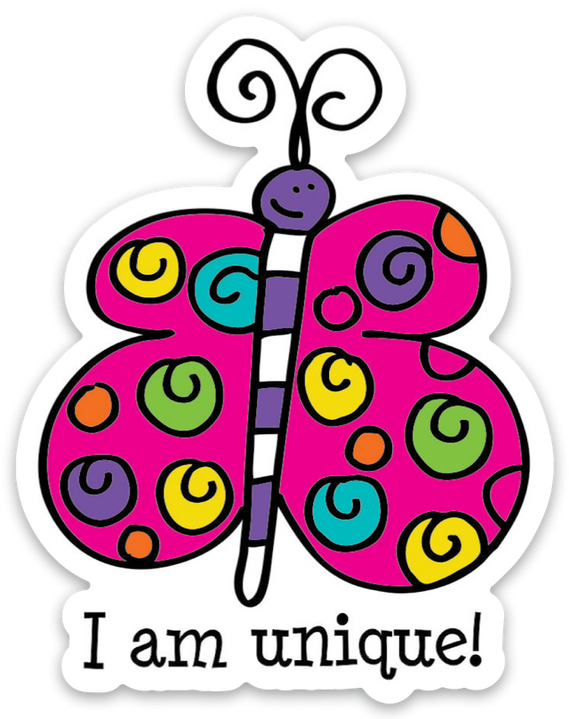 Unique Butterfly Sticker
