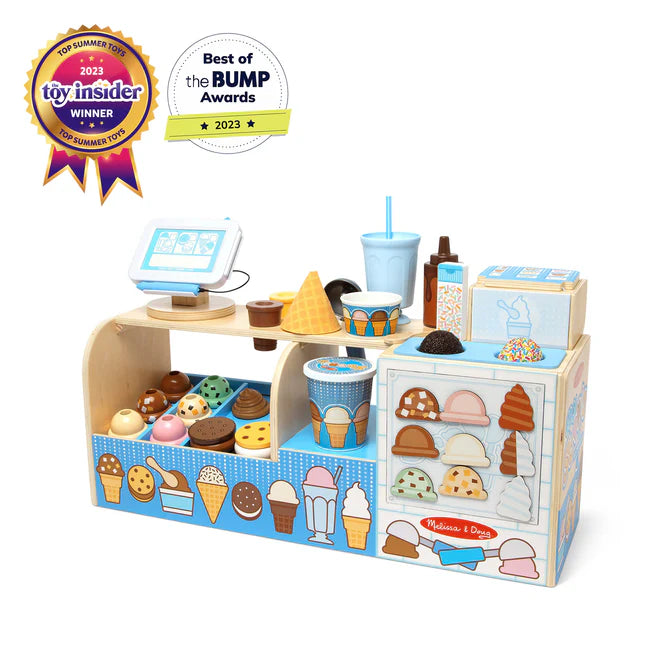 Wooden Cool Scoops Ice Creamery Play Set