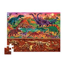 48-Piece Above + Below Puzzle - Dinosaur World