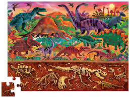 60 Pc Boxed Puzzle Above & Below/Dinosaur