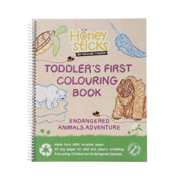 Endangered Species Coloring Book - Toddler’s first coloring book