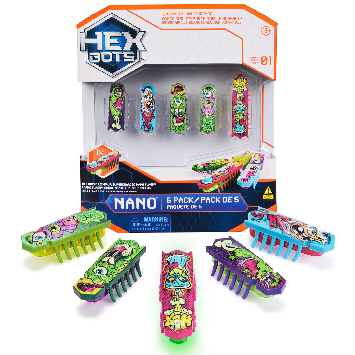 HEX BOTS Nano 5 Pack