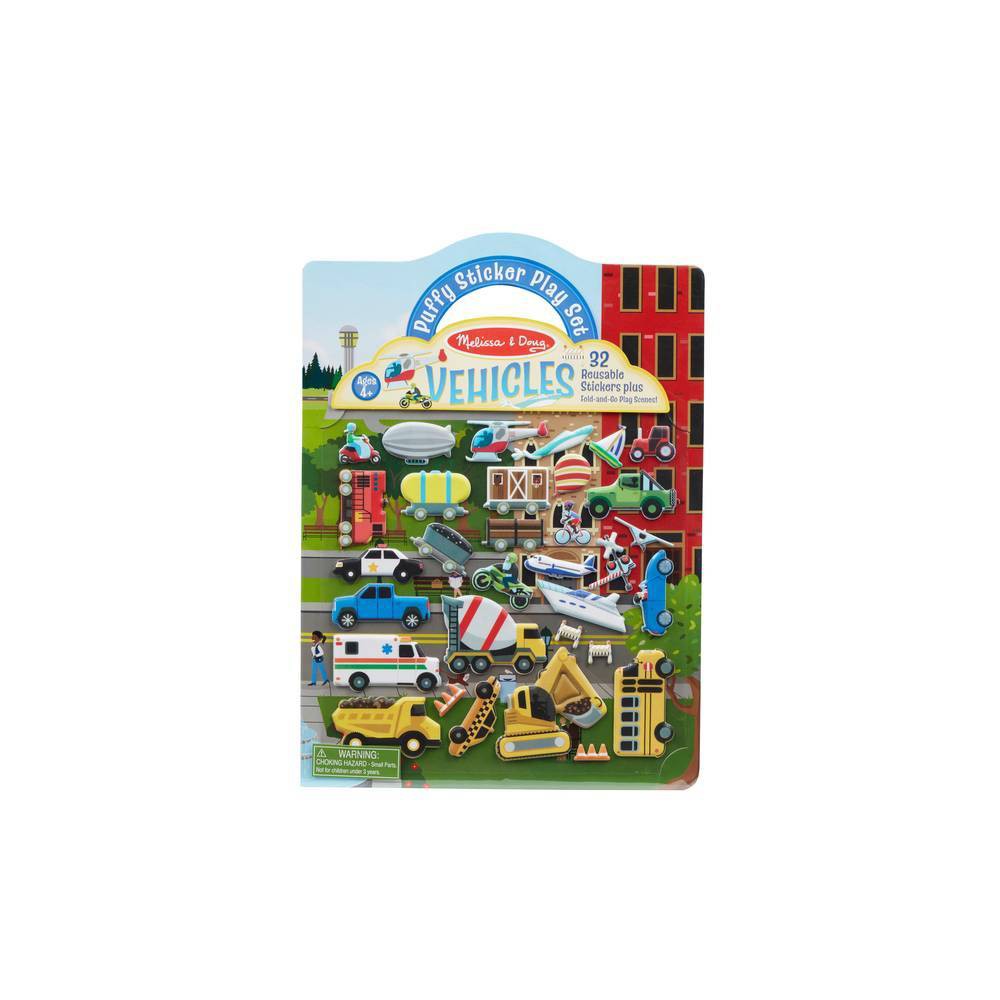 Puffy Sticker Play Set- Vehicles