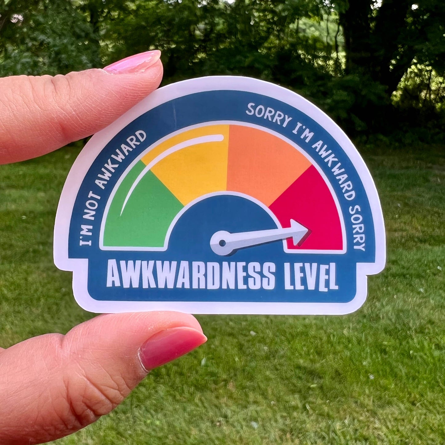 Awkward Meter Sticker