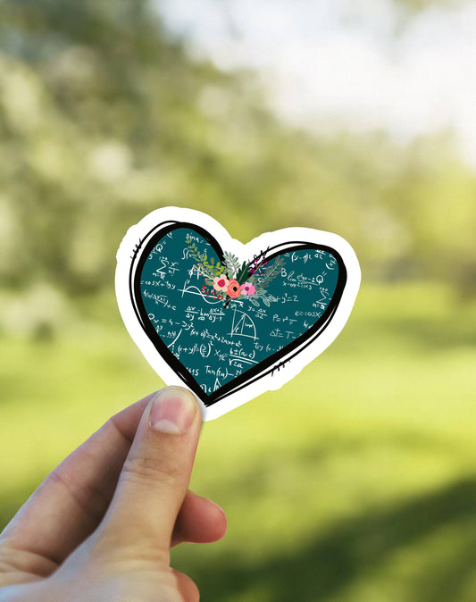 I Love Math - I Heart Math - Teacher Sticker