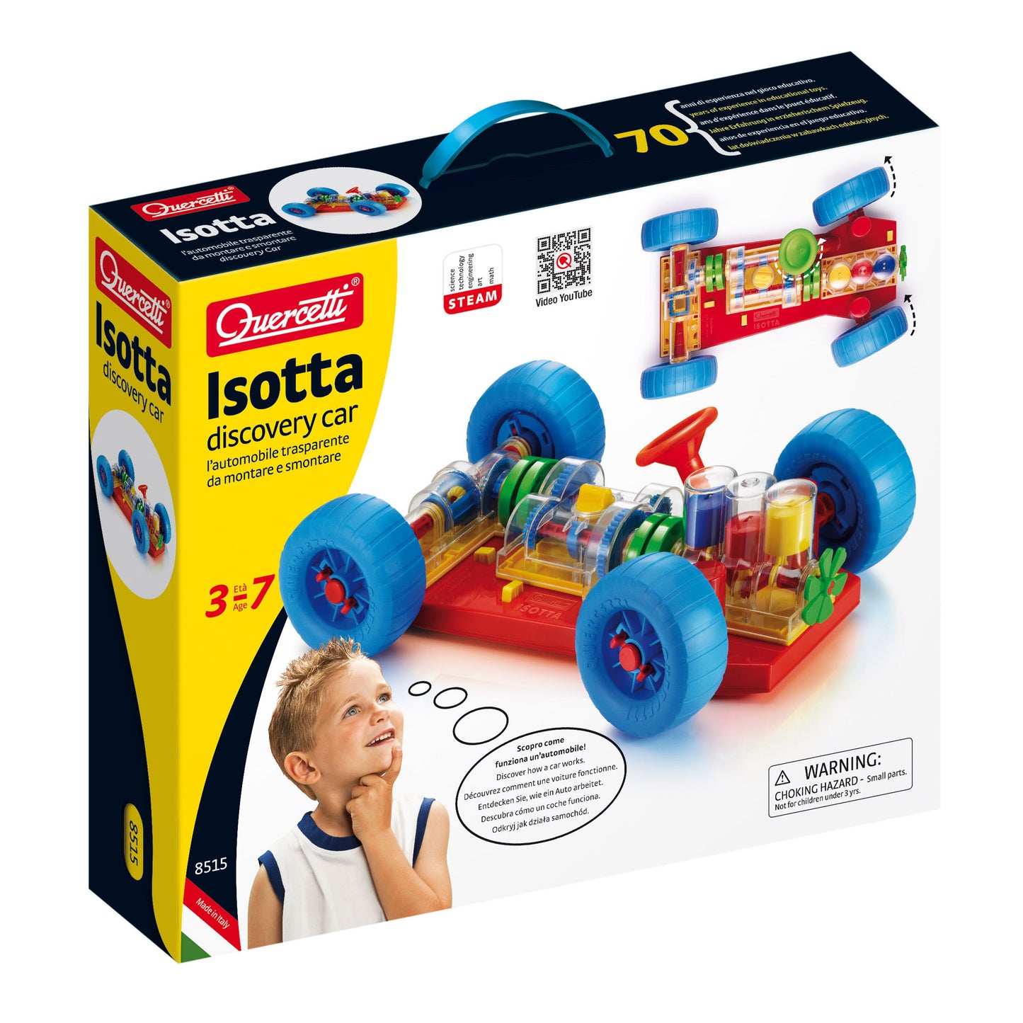 Quercetti Isotta Discovery Car - Simple Introduction to The Inner Workings of a Car