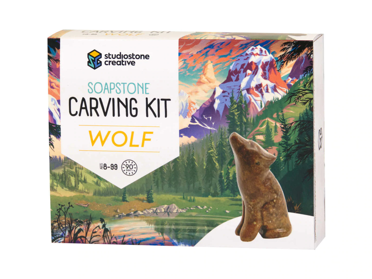 Wolf Soapstone Carving