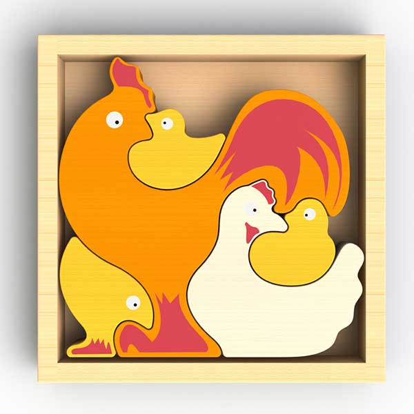 Chicken Family Puzzle