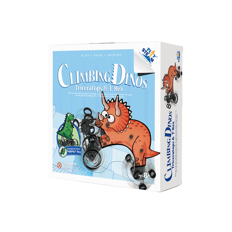 Climbing Dinos: Triceratops and T-Rex