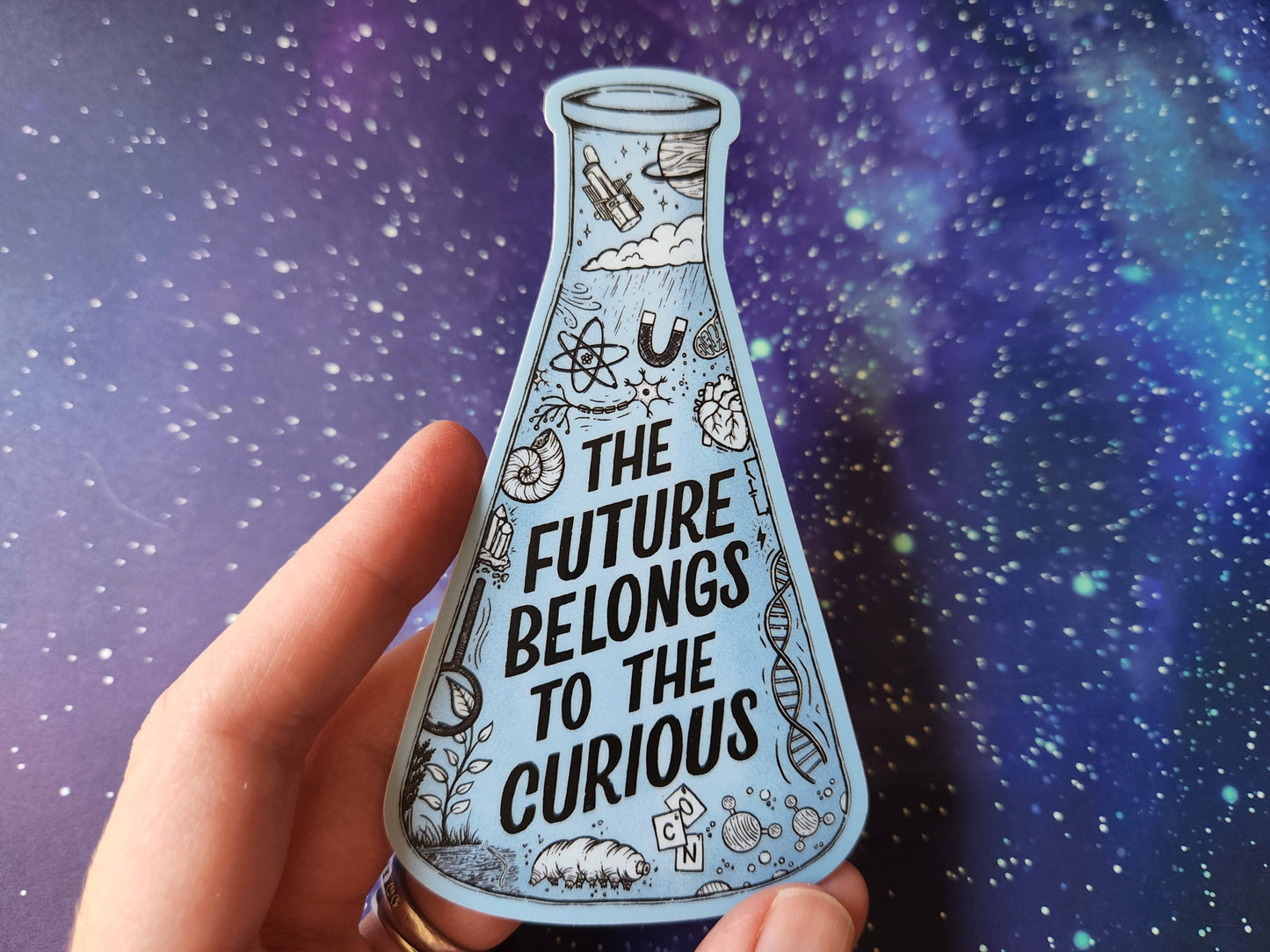 The Future Belongs to the Curious Sticker