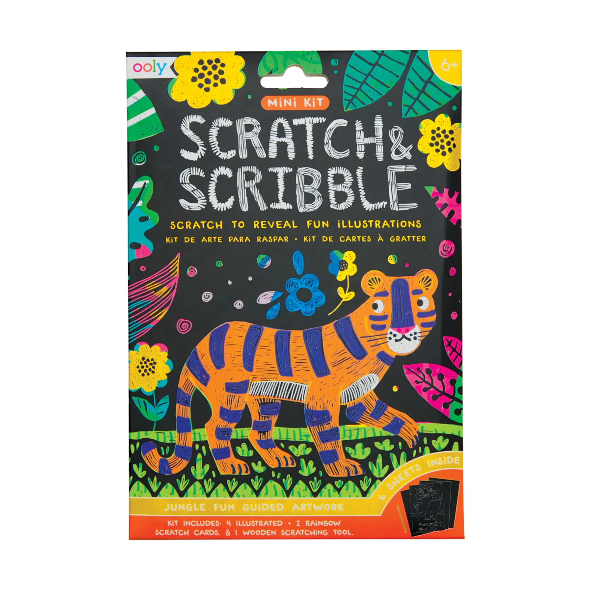 Jungle Fun Mini Scratch and Scribble Art Kit