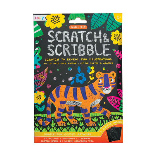 Jungle Fun Mini Scratch and Scribble Art Kit