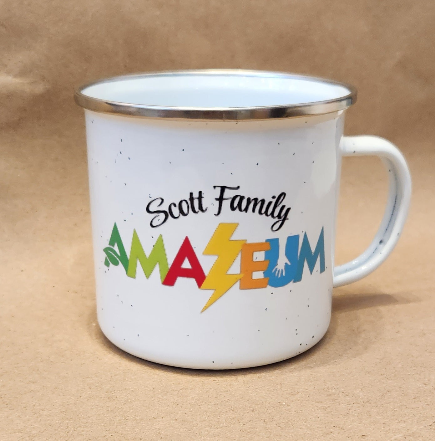 Campfire Mug With Full Color Amazeum Logo