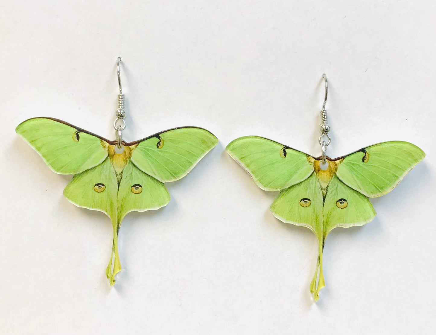 Acrylic Luna Moth Earrings