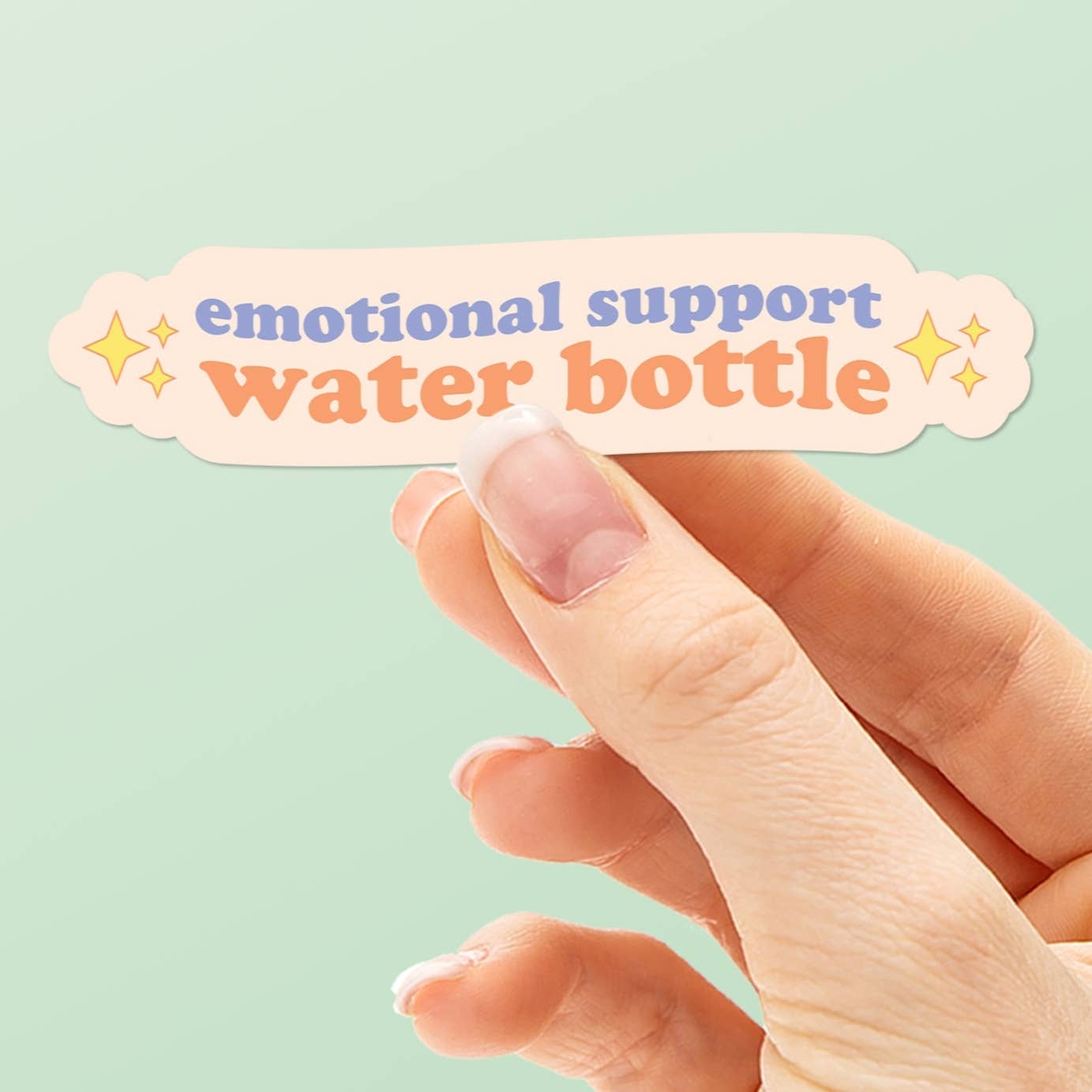 Emotional Support Water Bottle Sticker