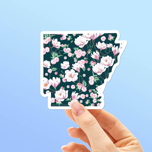 Arkansas Magnolia Flower Sticker