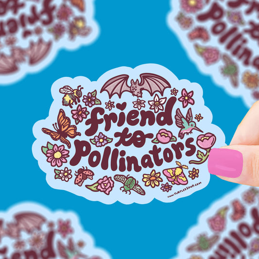 Friend to Pollinators Vinyl Sticker