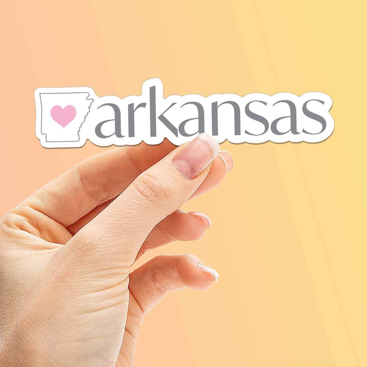 Arkansas Heart Sticker - Cute Southern Decals