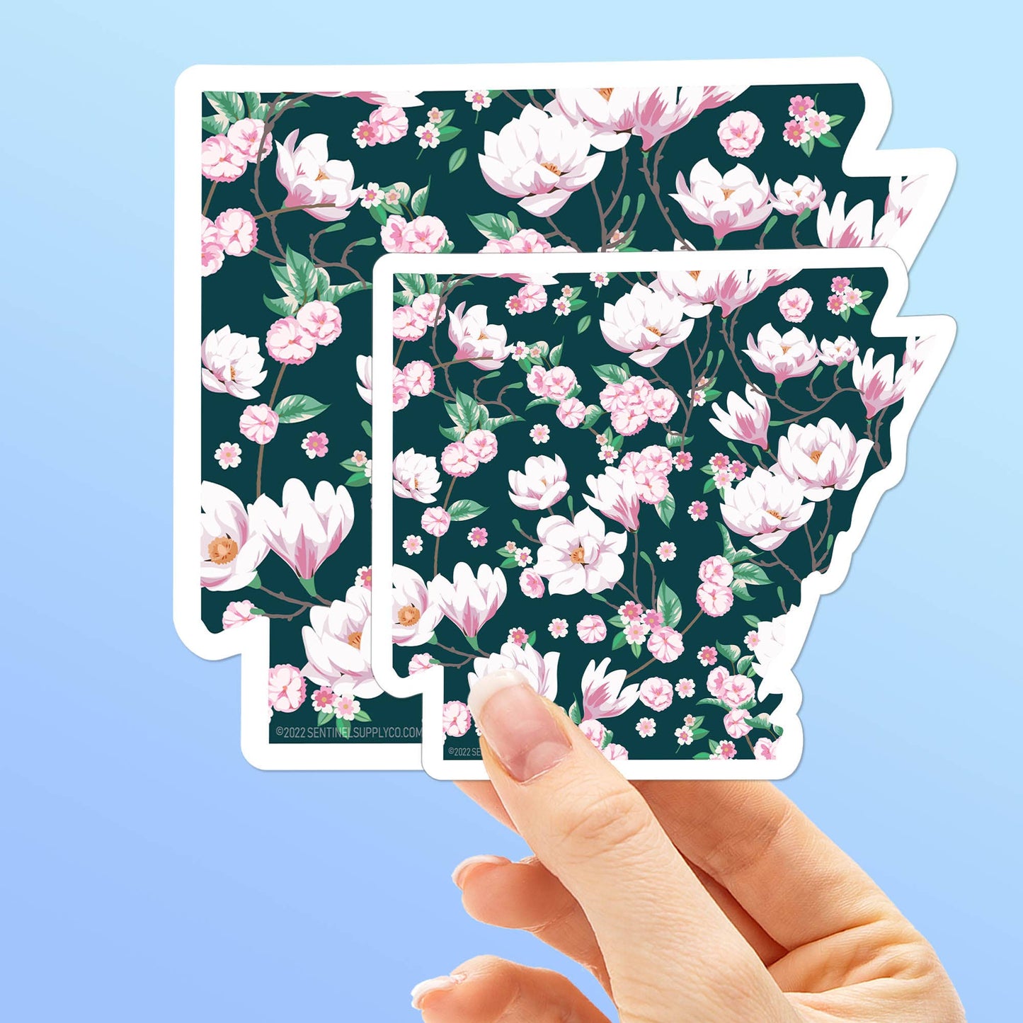 Arkansas Magnolia Flower Sticker