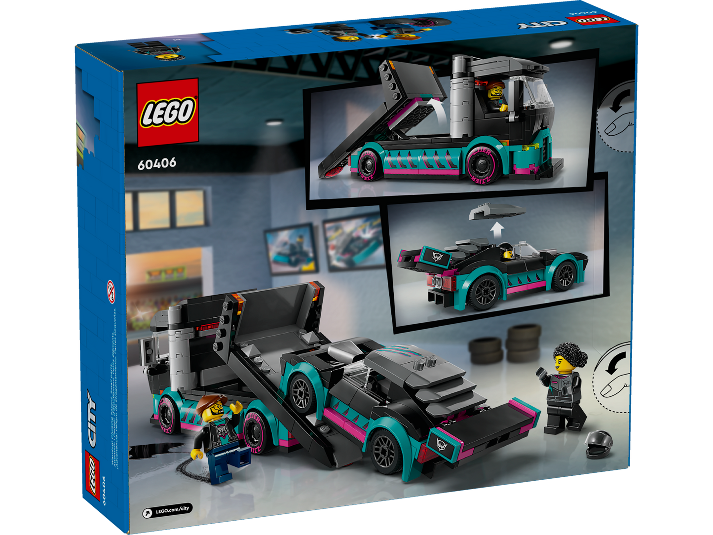 LEGO CITY RACE CAR AND CAR CARRIER 60406
