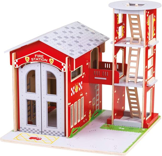 Fire Station Train Set