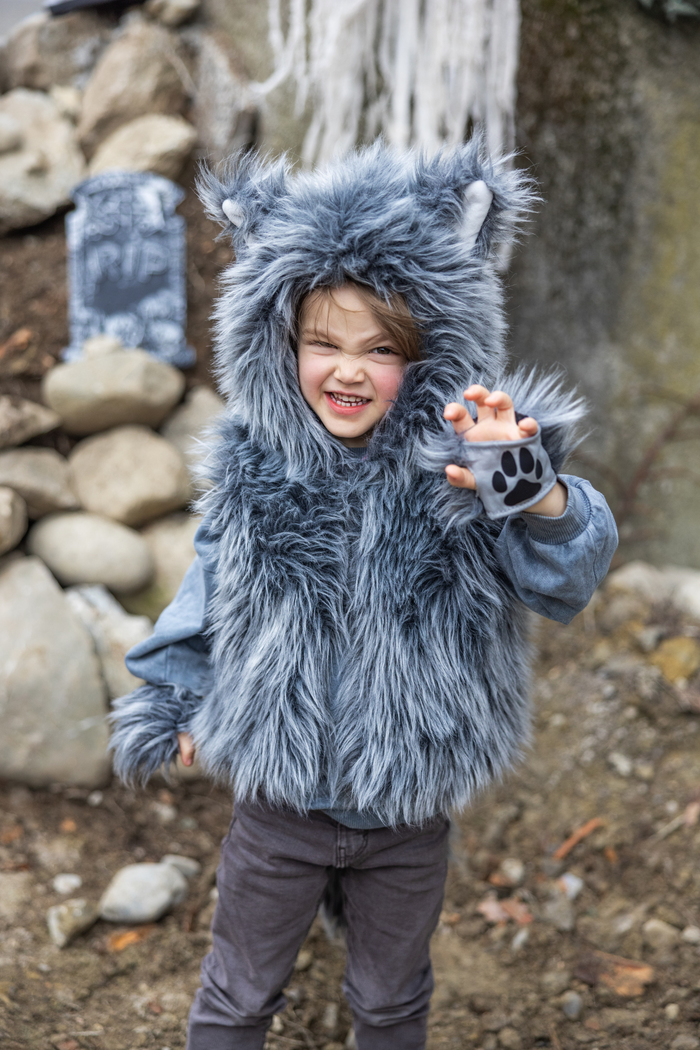 Big Bad Wolf Vest with Gloves