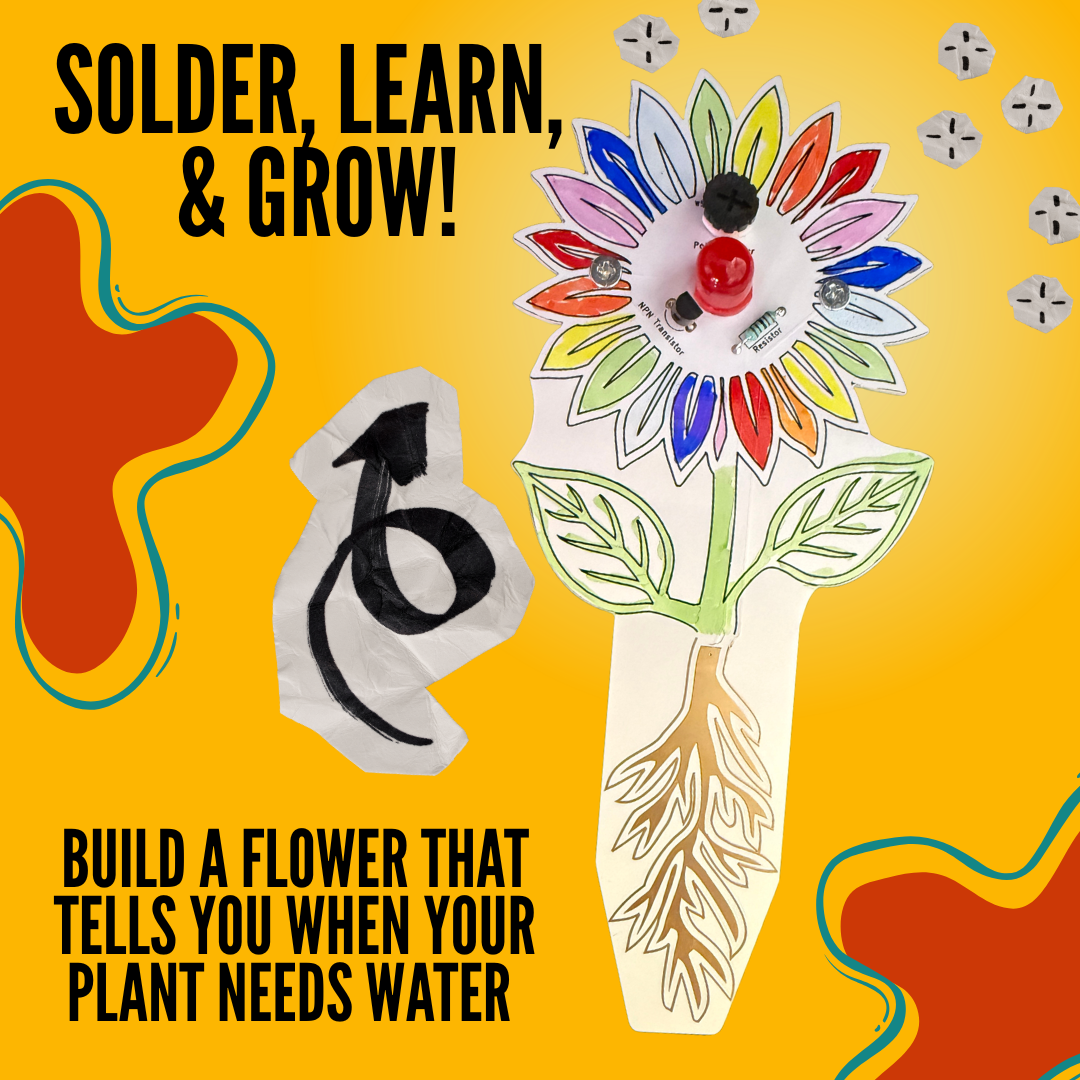 DIY STEM Soil Moisture Sensor Kit for Beginners – Light-Up Plant Water Indicator with LED Circuit (Educational Electronics Set)