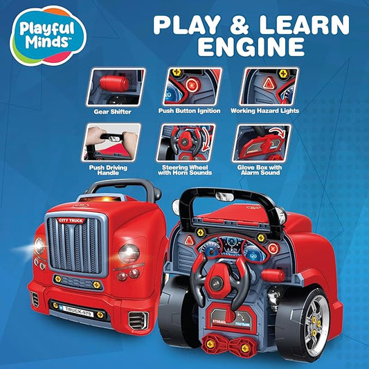 Push & Play Truck Pretend Mechanic Playset