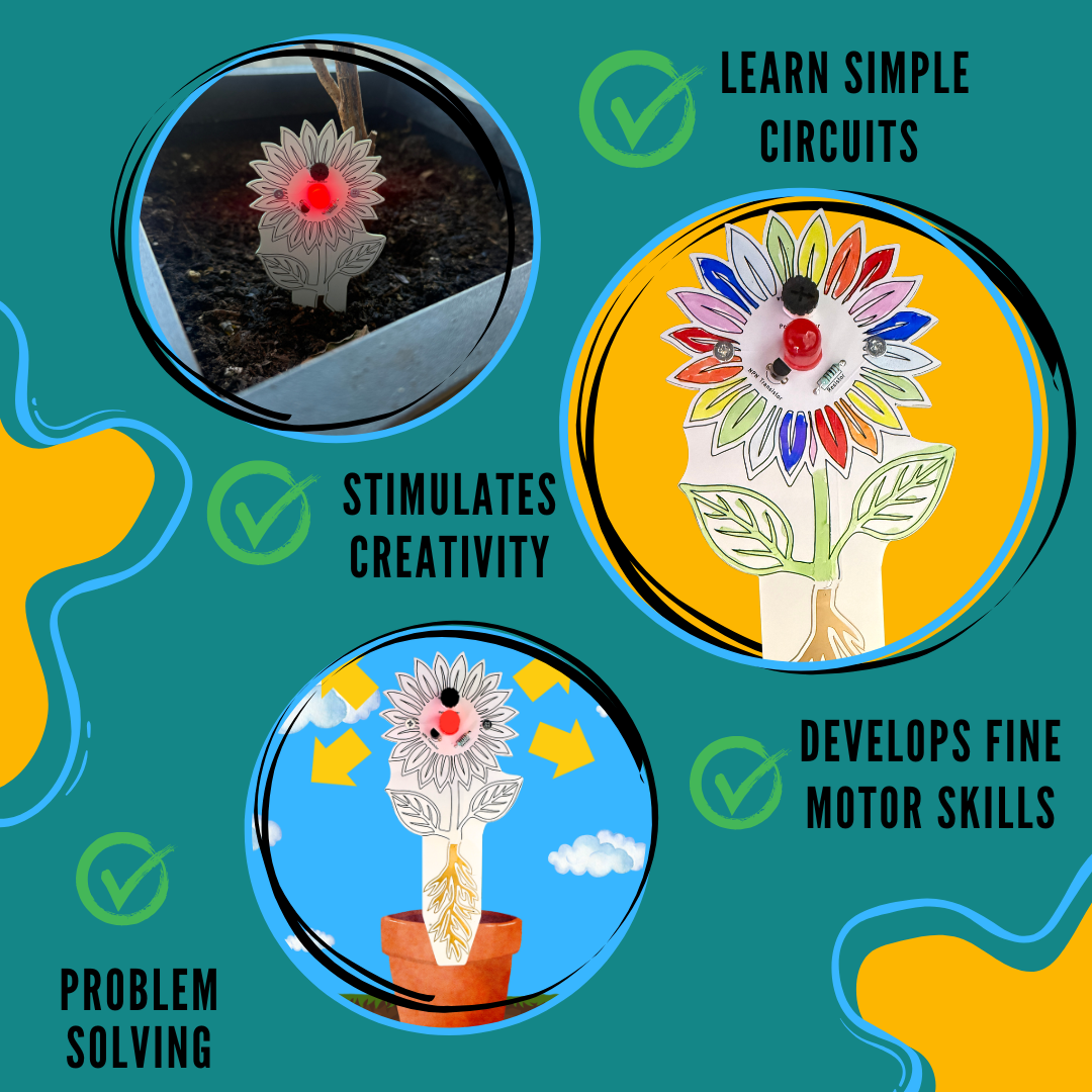 DIY STEM Soil Moisture Sensor Kit for Beginners – Light-Up Plant Water Indicator with LED Circuit (Educational Electronics Set)
