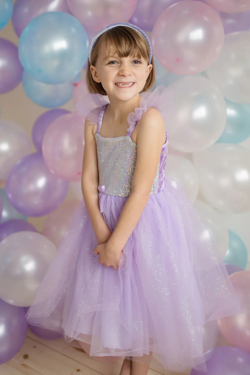 Sequins Lilac Princess Dress