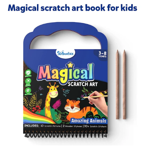 Animal Scratch Art Activity Book