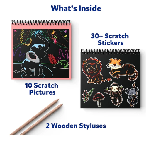 Animal Scratch Art Activity Book