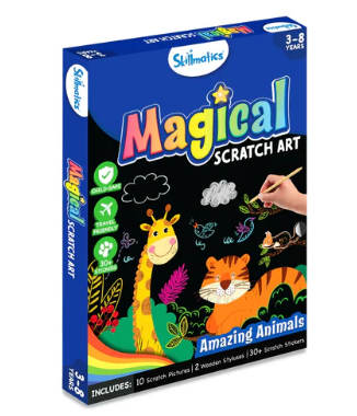 Animal Scratch Art Activity Book